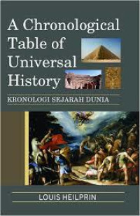 A CHRONOLOGICAL TABLE OF UNIVERSAL HISTORY (KRONOLOGI SEJARAH DUNIA)