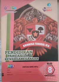 Image of PENDIDIKAN PANCASILA DAN KEWARGANEGAAN KELAS 8 SEM GANJIL